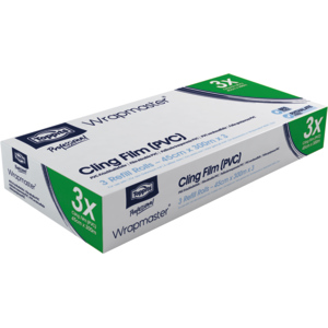 Toppits Frischhaltefolie PVC, Wrapmaster, 45 cm x 300 m, Pack zu 3 Stück