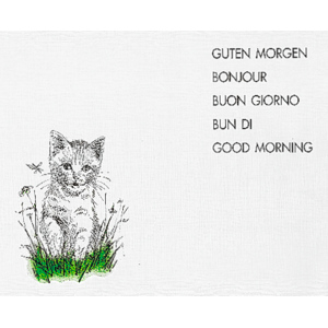 Tischset Katze, Guten Morgen, 28 x 39 cm, 6 x 500 St