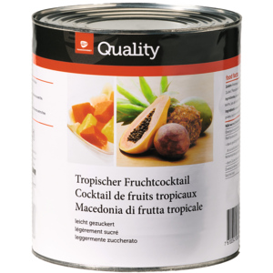Quality Tropischer Fruchtcocktail im Sirup, 6 x 3,05 kg Quality Tropischer Fruchtcocktail im Sirup, 6 x 3,05 kg