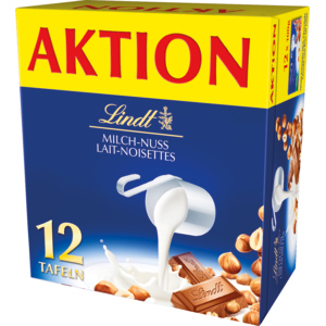Lindt Milch/Nuss, 12 x 100 g