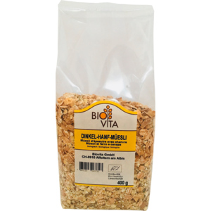 Biovita Bio Dinkel Hanf Müesli, biologisch, 400 g Biovita Bio Dinkel Hanf Müesli, biologisch, 400 g
