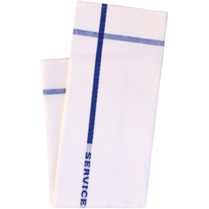 Servicetuch Halbleinen 47 x 60 cm blau Pack zu 6 Stück