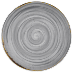 Costaverde Rustico Teller flach, Ø 28 cm, grau