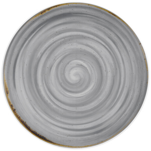 Costaverde Rustico Teller flach, Ø 32 cm, grau