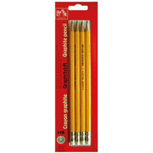 Caran d'Ache Papierbleistift mit Gummi Blister zu 4 Stück Caran d'Ache Papierbleistift mit Gummi Blister zu 4 Stück