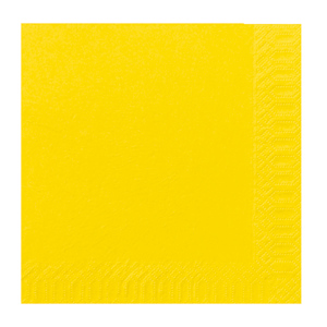 Duni Servietten, 1/4 Falz, 3-lagig, 40 x 40 cm, gelb, 250 St