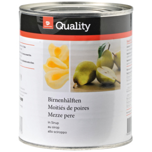 Quality Birnenhälften in Sirup, 6 x 825 g Quality Birnenhälften in Sirup, 6 x 825 g