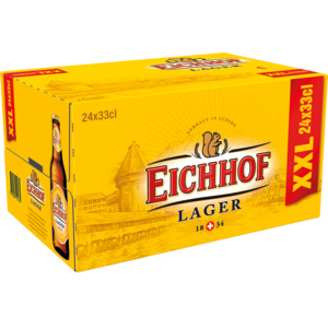 Eichhof Lager, Pack zu 24 Flaschen x 33 cl Eichhof Lager, Pack zu 24 Flaschen x 33 cl
