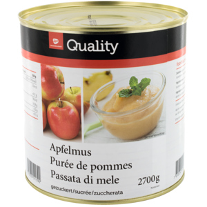 Quality Apfelmus, 2,7 kg Quality Apfelmus, 2,7 kg