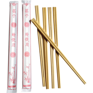 Stronghold Essstäbchen Bambus, gehüllt, 24 cm, Pack zu 100 Stück Stronghold Essstäbchen Bambus, gehüllt, 24 cm, Pack zu 100 Stück