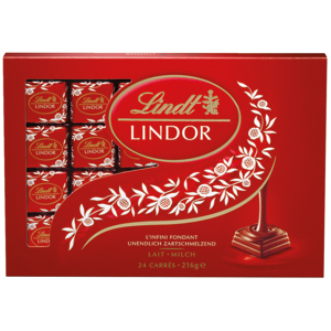 Lindt Lindor Les Carrés, 216 g Lindt Lindor Les Carrés, 216 g