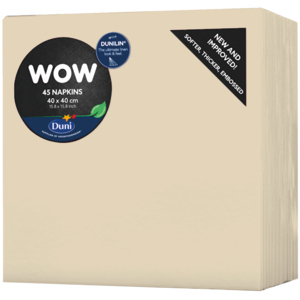 Dunilin Servietten, 40 x 40 cm, cream, 45 St Dunilin Servietten, 40 x 40 cm, cream, 45 St