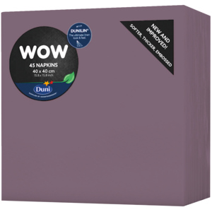 Dunilin Servietten, 40 x 40 cm, plum, 45 St Dunilin Servietten, 40 x 40 cm, plum, 45 St