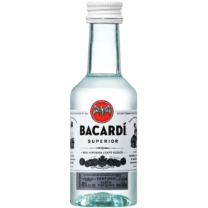 Bacardi Carta Blanca 37.5% Vol., Pack zu 10 Portionen x 5 cl Bacardi Carta Blanca 37.5% Vol., Pack zu 10 Portionen x 5 cl