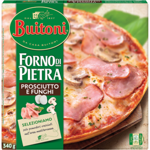 Buitoni Pizza Forno di Pietra Proscuitto e Funghi, tiefgekühlt, 340 g Buitoni Pizza Forno di Pietra Proscuitto e Funghi, tiefgekühlt, 340 g