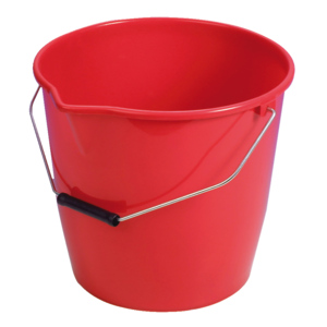 Kessel rund mit Ausguss, rot, 12 l Kessel rund mit Ausguss, rot, 12 l