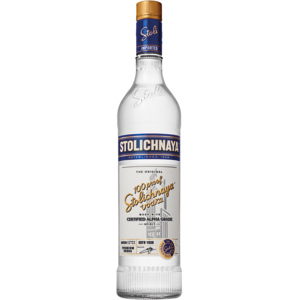 Stolichnaya Vodka Blue 100 Proof 50% Vol., Flasche zu 75 cl Stolichnaya Vodka Blue 100 Proof 50% Vol., Flasche zu 75 cl