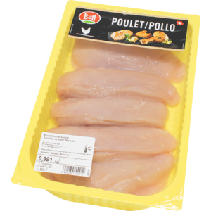 Bell Poulet Brust Schnitzel, ca. 100 g, ca. 1 kg Bell Poulet Brust Schnitzel, ca. 100 g, ca. 1 kg