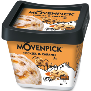 Mövenpick Limited Edition Cookies & Caramel, 900ml Mövenpick Limited Edition Cookies & Caramel, 900ml