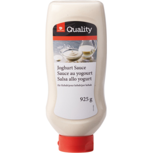 Quality Joghurt Sauce für Kebab, Squeeze, 9 x 925 g Quality Joghurt Sauce für Kebab, Squeeze, 9 x 925 g
