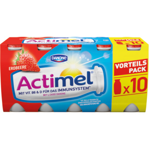 Danone Actimel Erdbeer, 10 x 100 g
