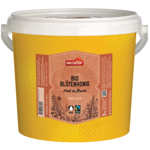 Nectaflor Bio Knospe, Fairtrade, Max Havelaar, Blütenhonig flüssig, 5 kg