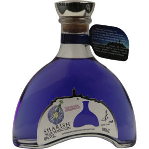Sharish Magic Blue Gin 40% Vol., Karton zu 6 Flaschen x 50 cl Sharish Magic Blue Gin 40% Vol., Karton zu 6 Flaschen x 50 cl