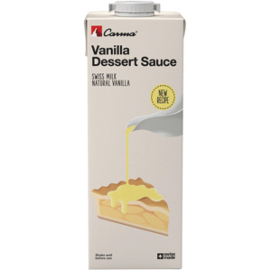Carma Vanille Sauce, gebrauchsfertig, kalt oder warm anwendbar, 12 x 1 l