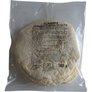 MiAdelita Weizen Tortillas nature, tiefgekühlt, 16 cm, 144 Stück MiAdelita Weizen Tortillas nature, tiefgekühlt, 16 cm, 144 Stück