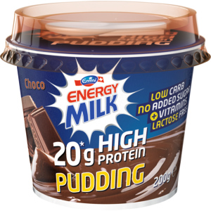 Emmi Pudding Energy Milk High Protein Choco, laktosefrei, 6 x 200 g