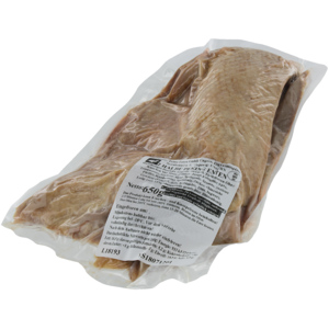 Halbe Ente vorgegart, mit Haut, ohne Knochen, tiefgekühlt, Ungarn, 650 g Halbe Ente vorgegart, mit Haut, ohne Knochen, tiefgekühlt, Ungarn, 650 g