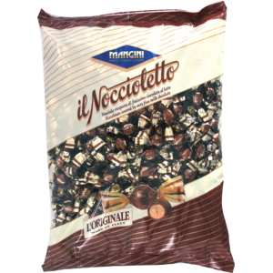 Mangini Noccioletto, Haselnüsse mit Milchschokolade überzogen, 1 kg Mangini Noccioletto, Haselnüsse mit Milchschokolade überzogen, 1 kg