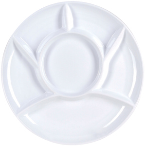 Fleischfondue-Teller Ø 26 cm weiss Fleischfondue-Teller Ø 26 cm weiss