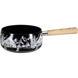Fondue Caquelon "Chaletzauber" Ø 18,5cm Aluguss, 1,8 l