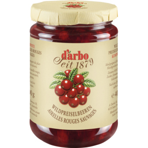 Darbo Wildpreiselbeeren Kompott, 400 g Darbo Wildpreiselbeeren Kompott, 400 g