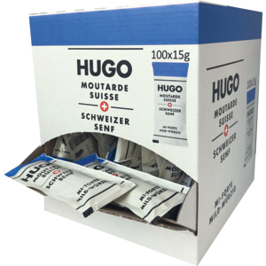 Hugo Schweizer Senf mild-würzig, 100 x 15 g Hugo Schweizer Senf mild-würzig, 100 x 15 g