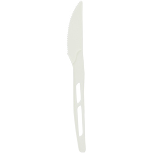 Messer CPLA, 17 cm, weiss, Karton zu  20 x 50 Stück