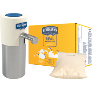 Hellmann's Real Mayonnaise für Dispenser, 3 x 2,25 kg