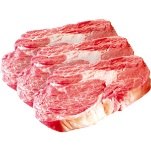 Rinds- Hohrückensteak gewürzt 3 x ca. 200 g Rinds- Hohrückensteak gewürzt 3 x ca. 200 g