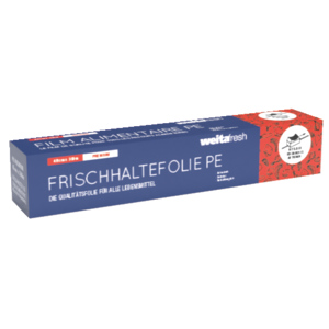Weitafresh Frischhaltefolie Premium PE, Dispenser, 45 cm x 300 m, 10 µm Weitafresh Frischhaltefolie Premium PE, Dispenser, 45 cm x 300 m, 10 µm