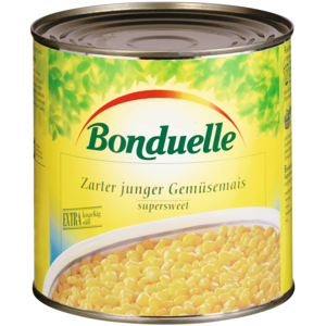 Bonduelle zarter junger Gemüsemais, supersweet, 1,87 kg Bonduelle zarter junger Gemüsemais, supersweet, 1,87 kg