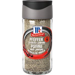McCormick Pfeffer schwarz gemahlen, 32 g McCormick Pfeffer schwarz gemahlen, 32 g