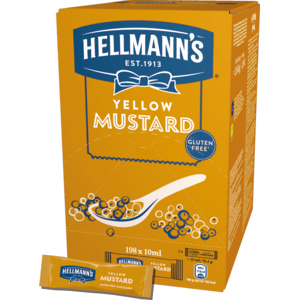 Hellmann's Yellow Mustard Portionen, 198 x 10 ml Hellmann's Yellow Mustard Portionen, 198 x 10 ml