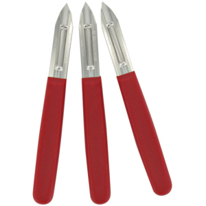 Victorinox Rüster links, Kunststoffgriff rot 6 cm, Pack zu 3 Stück