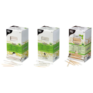 Papstar Holzzahnstocher Menthol gehüllt 6,5 cm Pack zu 1000 Stück