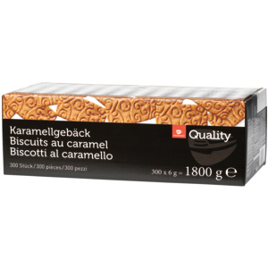 Quality Karamellgebäck, 300 Stück, 1,8 kg Quality Karamellgebäck, 300 Stück, 1,8 kg