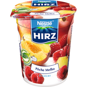 Hirz Jogurt Pêche Melba, 10 x 180 g Hirz Jogurt Pêche Melba, 10 x 180 g