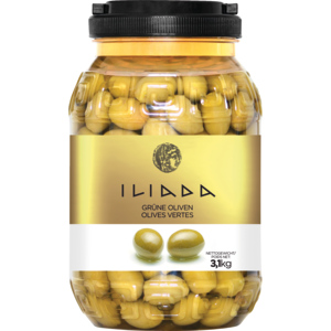 Iliada grüne Oliven - XXL, 3,1 kg Iliada grüne Oliven - XXL, 3,1 kg