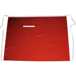 Kochhalbschürze 70 cm rot / weiss Pack zu 2 Stück Kochhalbschürze 70 cm rot / weiss Pack zu 2 Stück