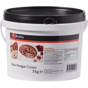 Quality Nuss-Nougat crème, 3 kg Quality Nuss-Nougat crème, 3 kg